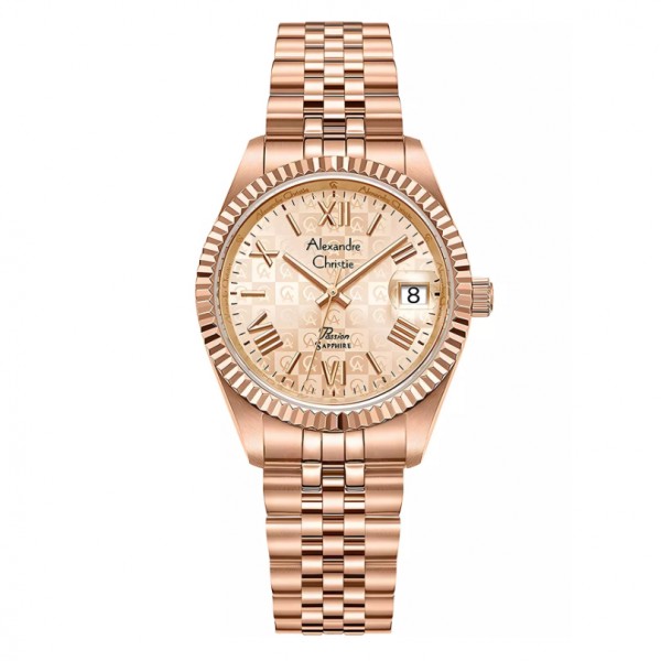 Alexandre Christie AC 5014 Full Rosegold Lady New LDBRGLN2